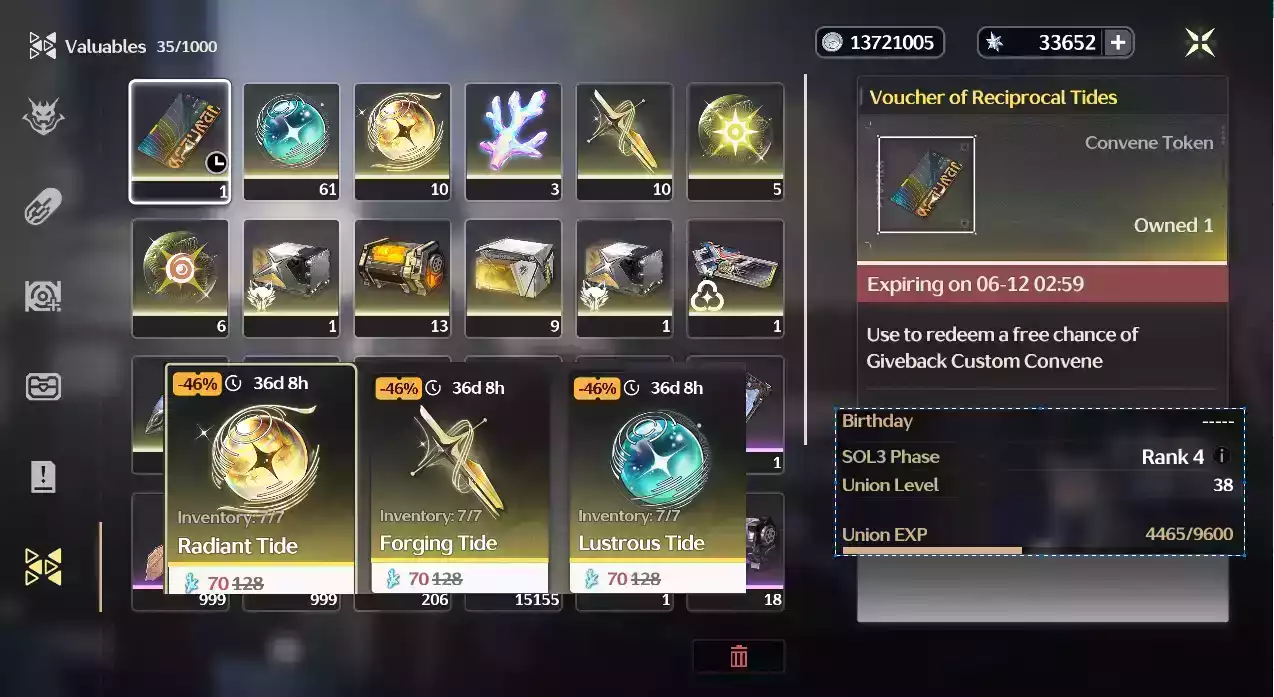 [SEA] UL38 ~34k Astrie + ~20 Vàng + ~61 Xanh (zin nạp x2)