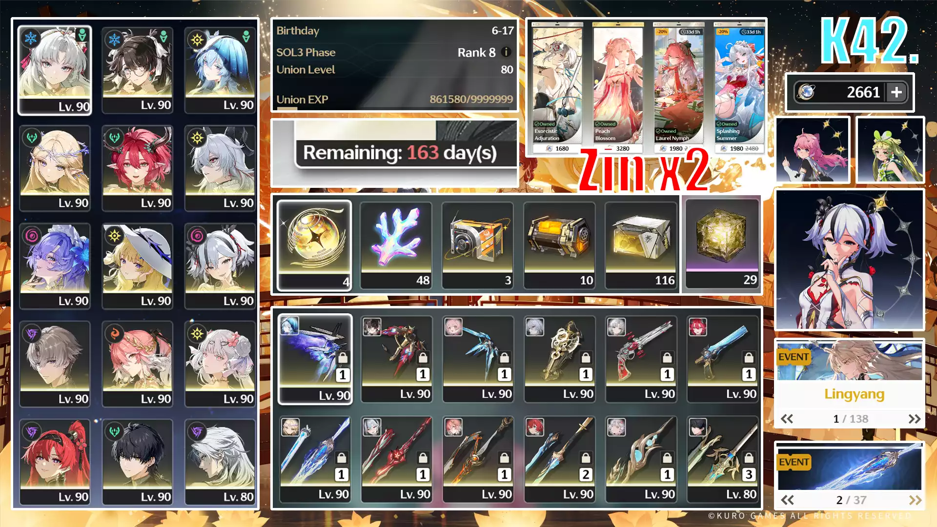 Acc siêu vip + Full skin + hơn 100 ngày thẻ tháng