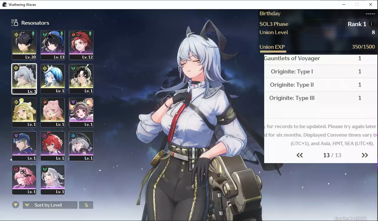 (SEA) UL8 Zani(BNVK 65, 5-8 roll nữa nổ) + Shorekeeper + Verina + Encore