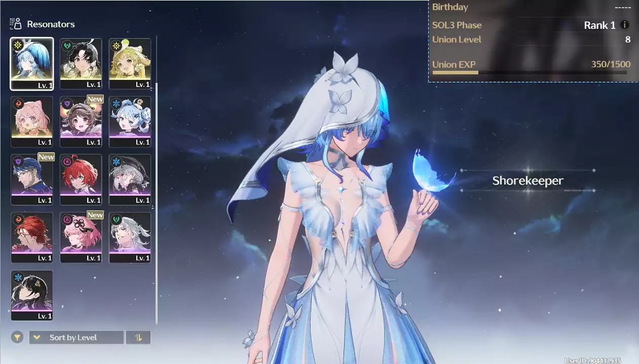 (SEA) UL8 Shorekeeper + Verina + Encore(Zin Map Zin Nhiệm Vụ)