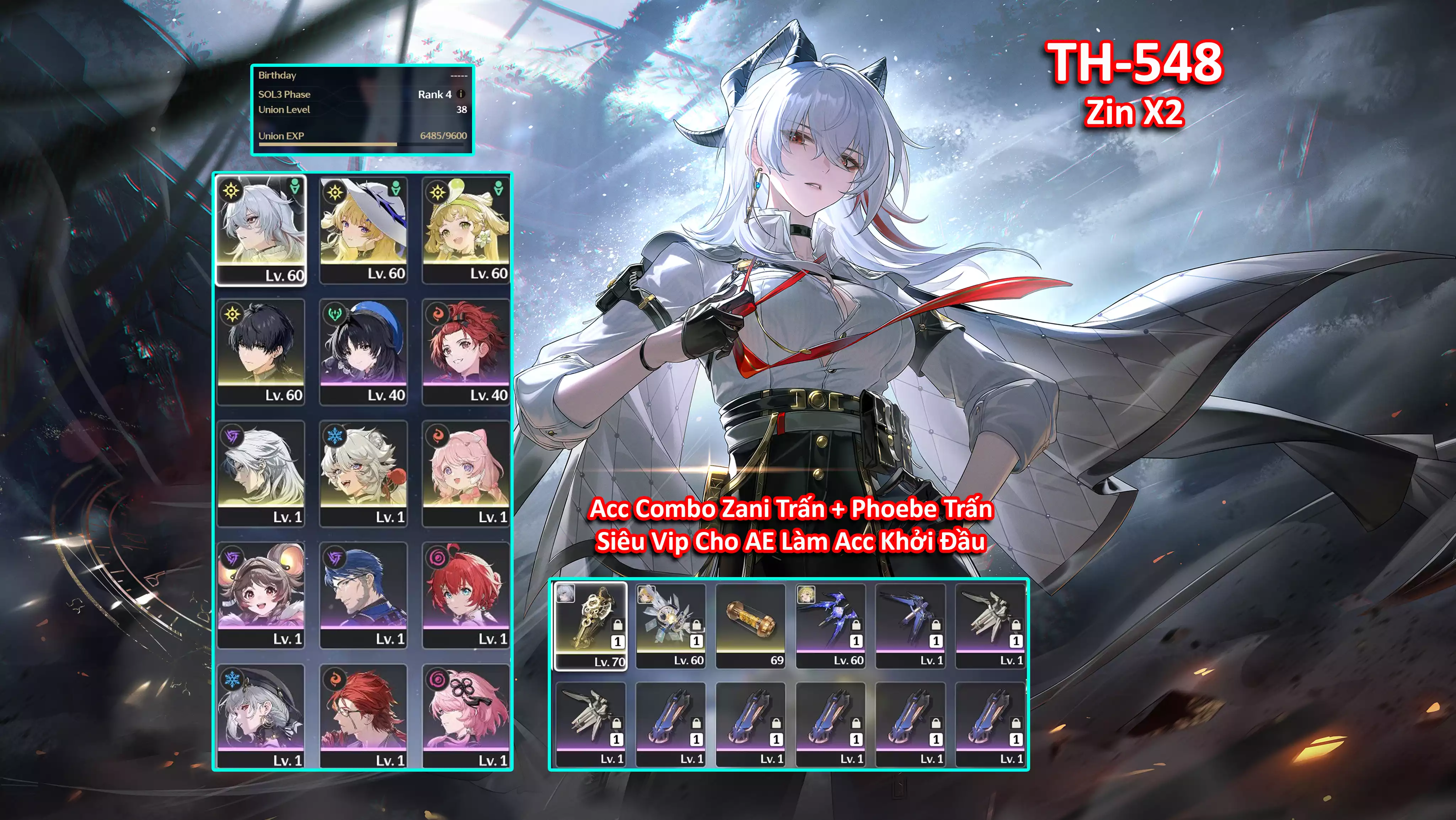 [Siêu Phẩm ] TH-548 Zani (Trấn) + Phoebe (Trấn) + Verina + Calcharo + Lingyang +  Encore