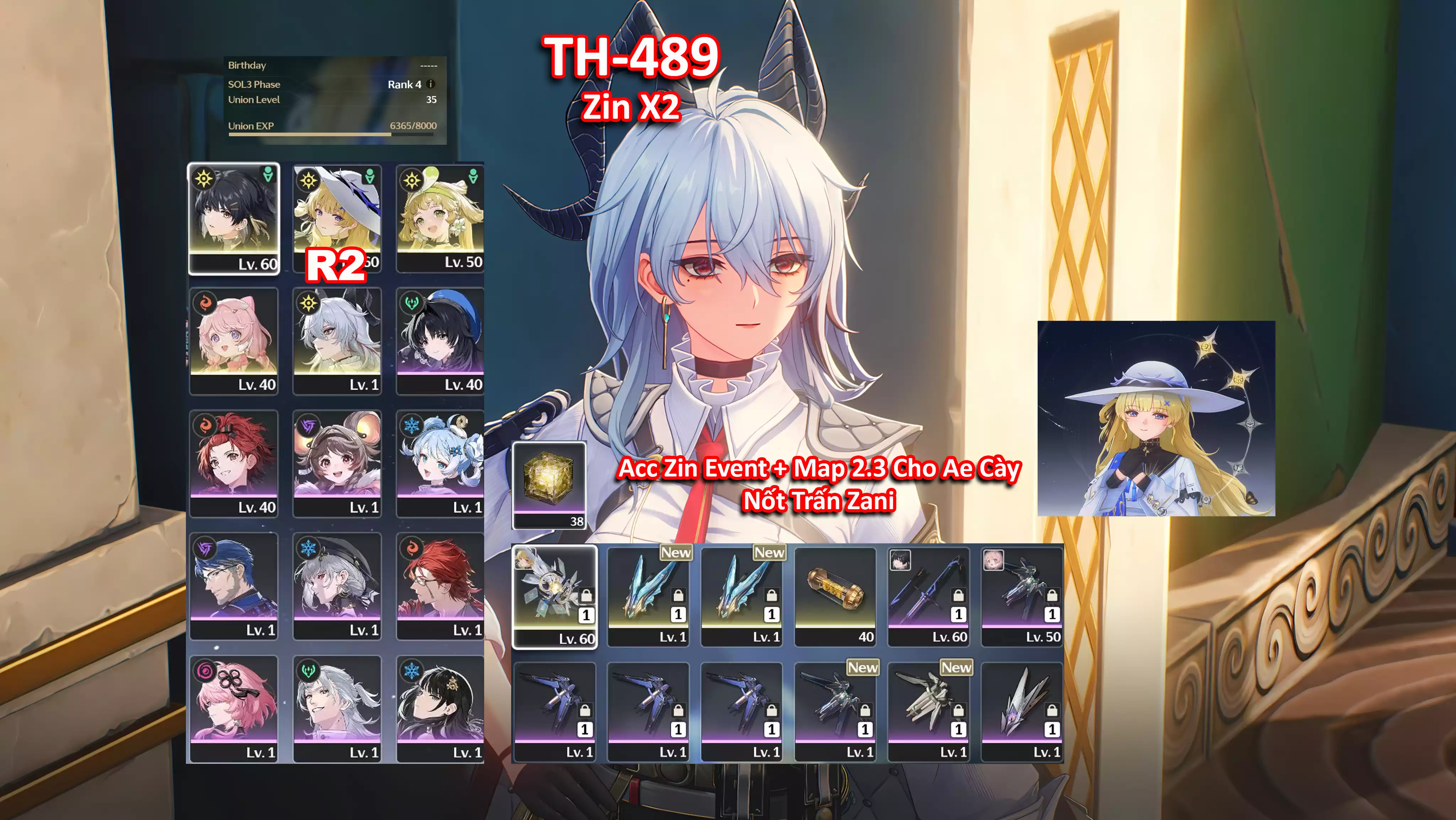 [Siêu Phẩm ] TH-489 Phoebe C2 (Trấn) + Zani (Trấn thường) + Encore + Verina + còn nhiều map