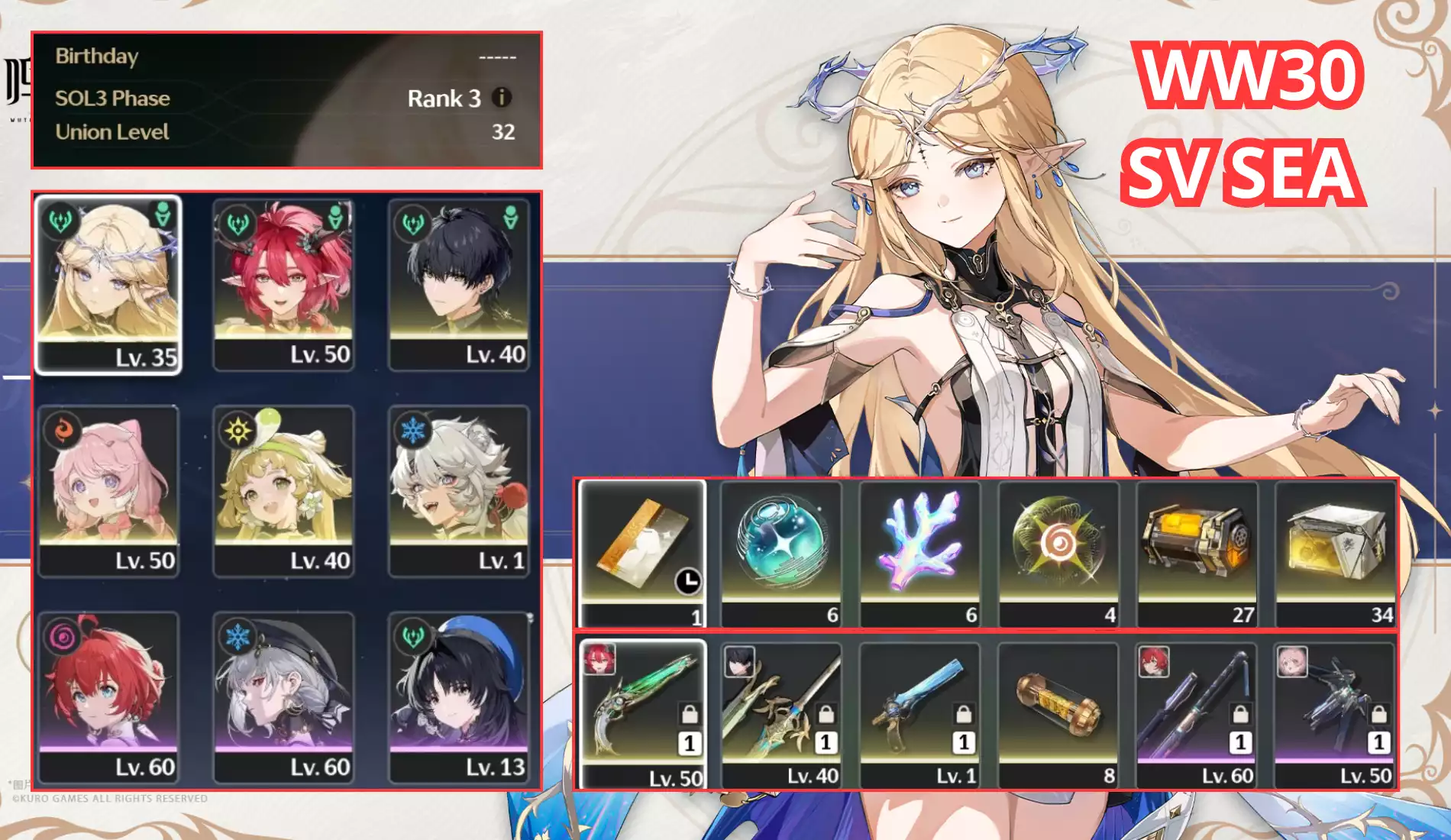 [ UL 32 SEA ] Carte + Cia Trấn