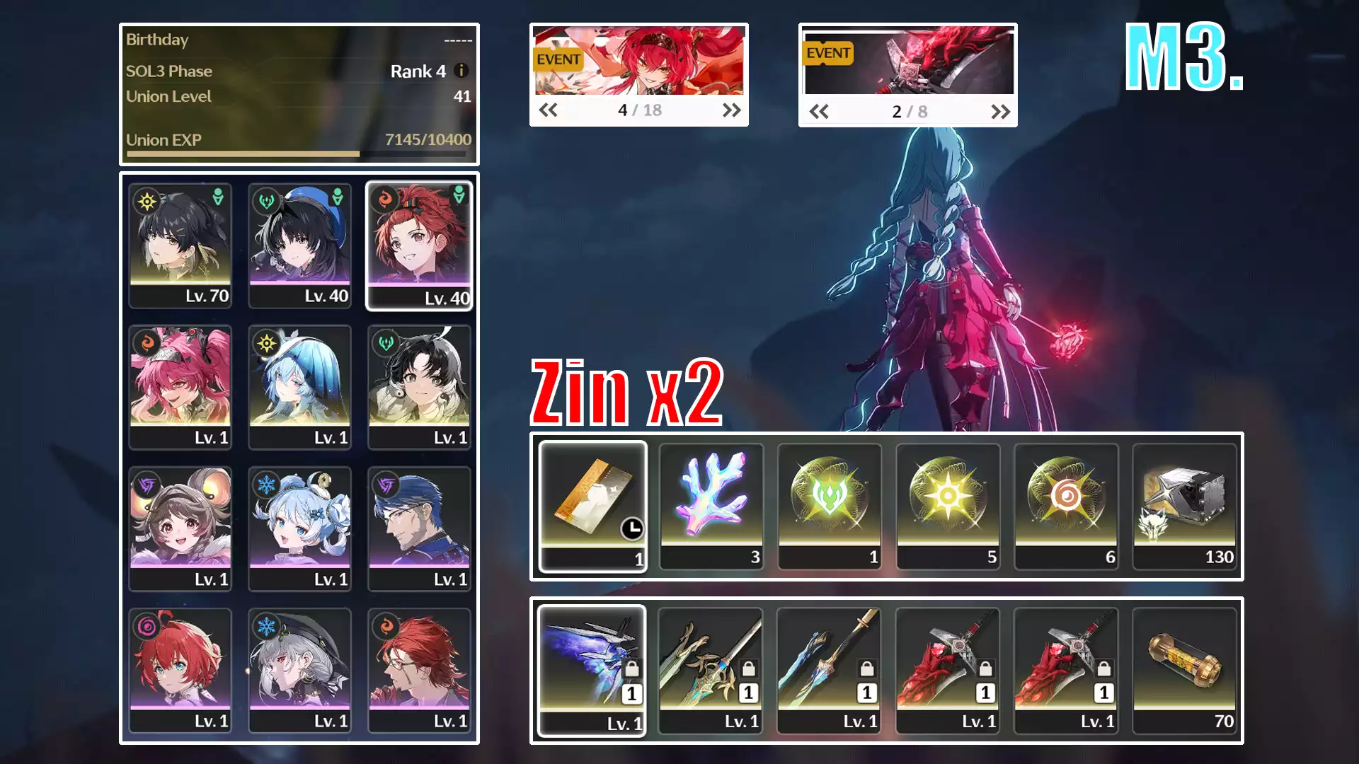 Lupa + x2 trấn + Shorekeeper trấn