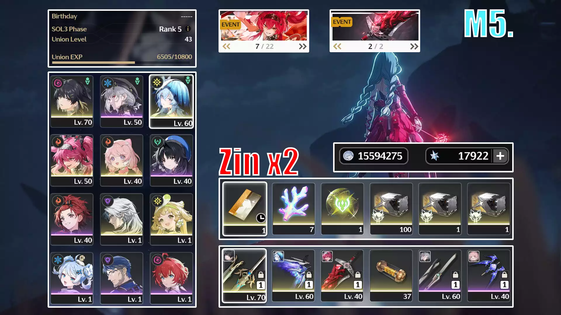 Lupa trấn + Shorekeeper trấn + 17k đá
