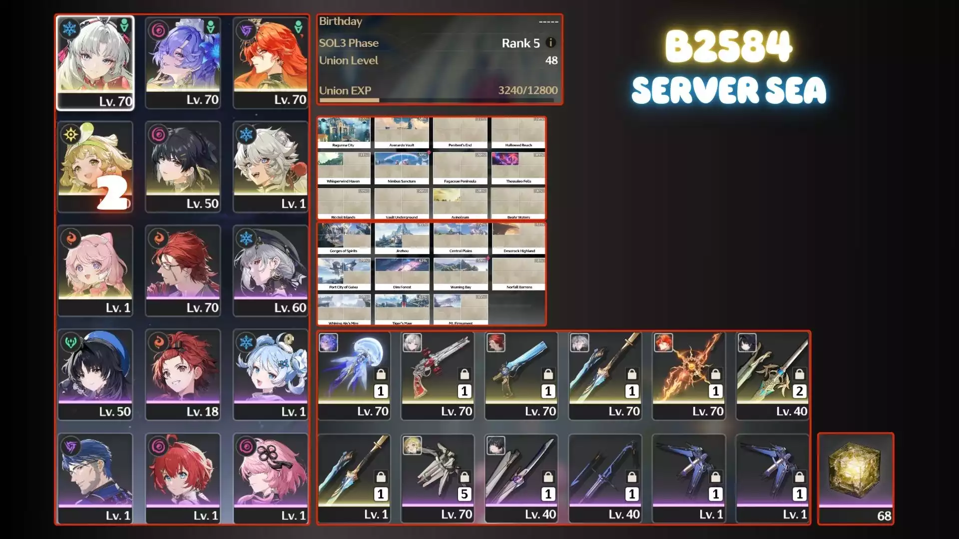 Carlotta Trấn, Augusta Trấn, Cantarella Trấn