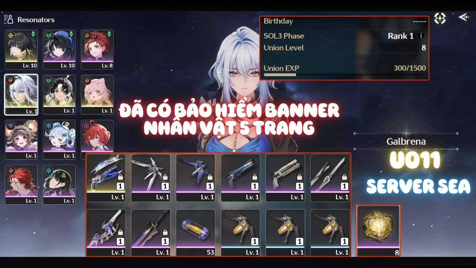 Acc Khởi Đầu Galbrena Trấn