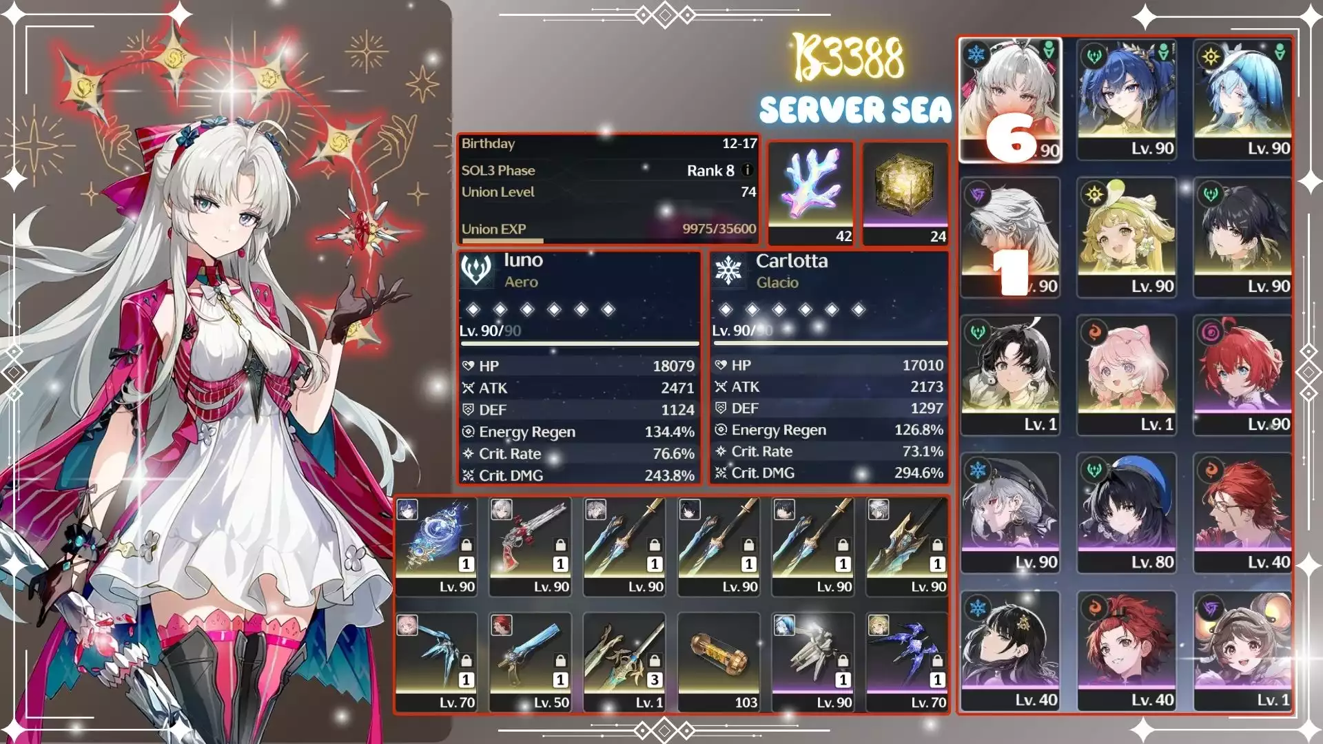 Carlotta Rc6s1 Kẹp Iuno Trấn, Shore