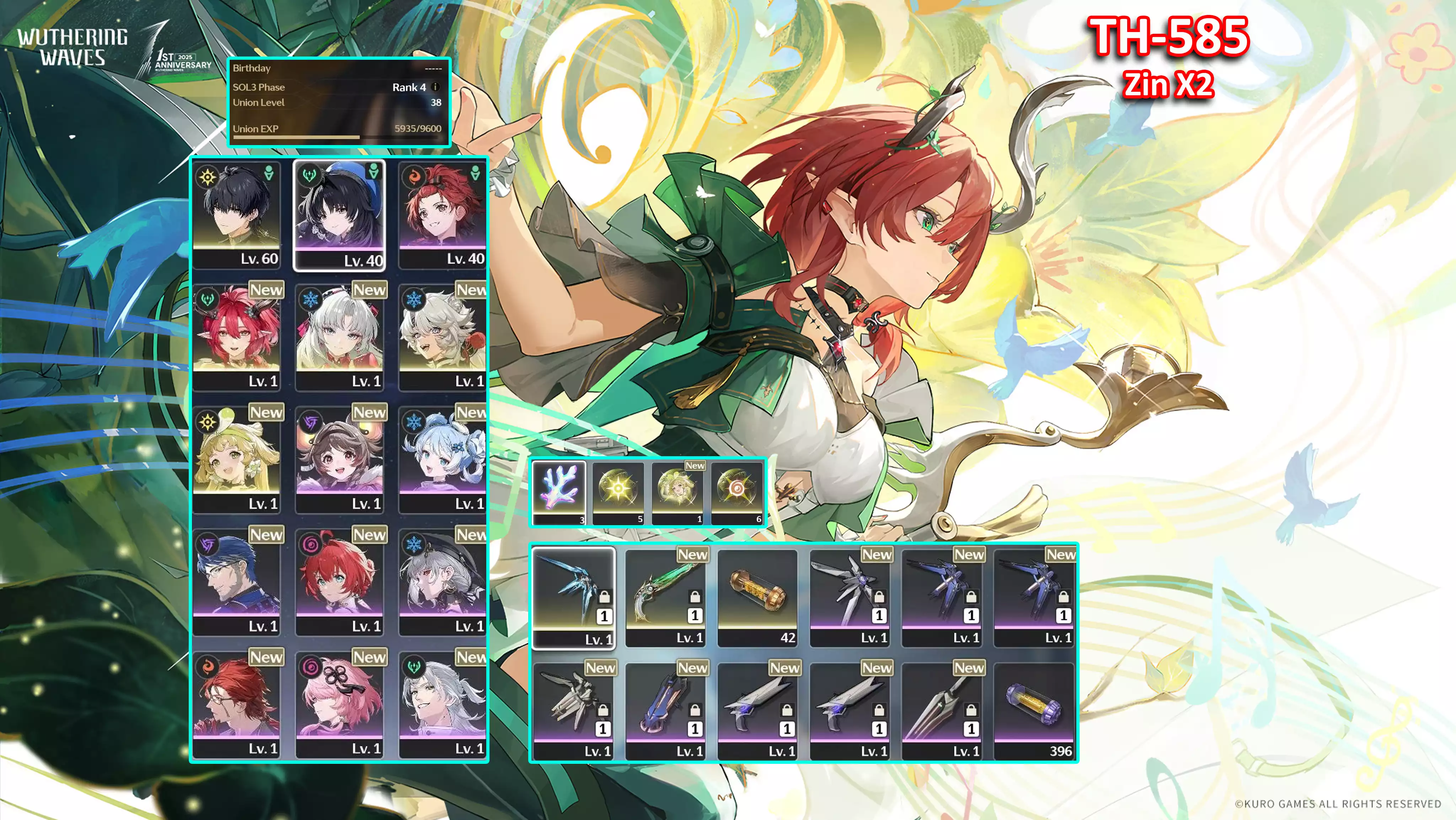 [Siêu Phẩm ] TH-585 Carlotta + Ciaccona (Trấn) + Lingyang + Verina (Trấn) + Zin Event + map từ 2.4