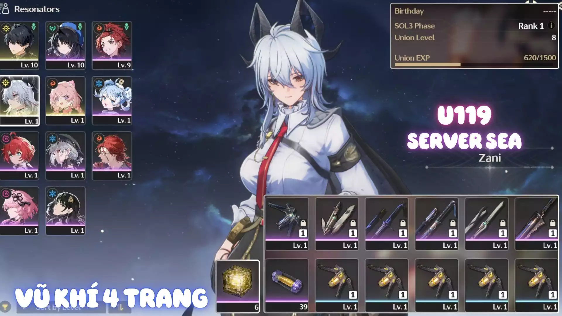 Acc Khởi Đầu Có Zani