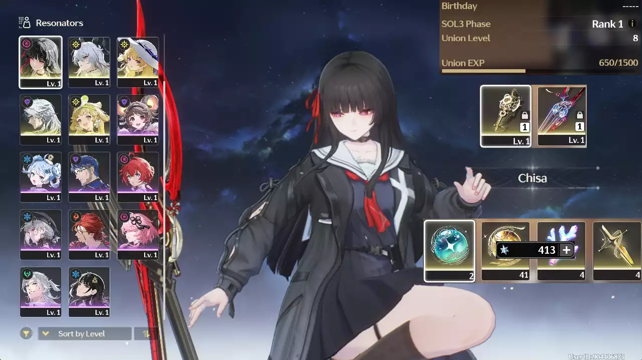 (SEA) UL8 Zani Trấn + Phoebe + Chisa Trấn + Verina + 45 vé(Zin Map, Zin nhiệm vụ)