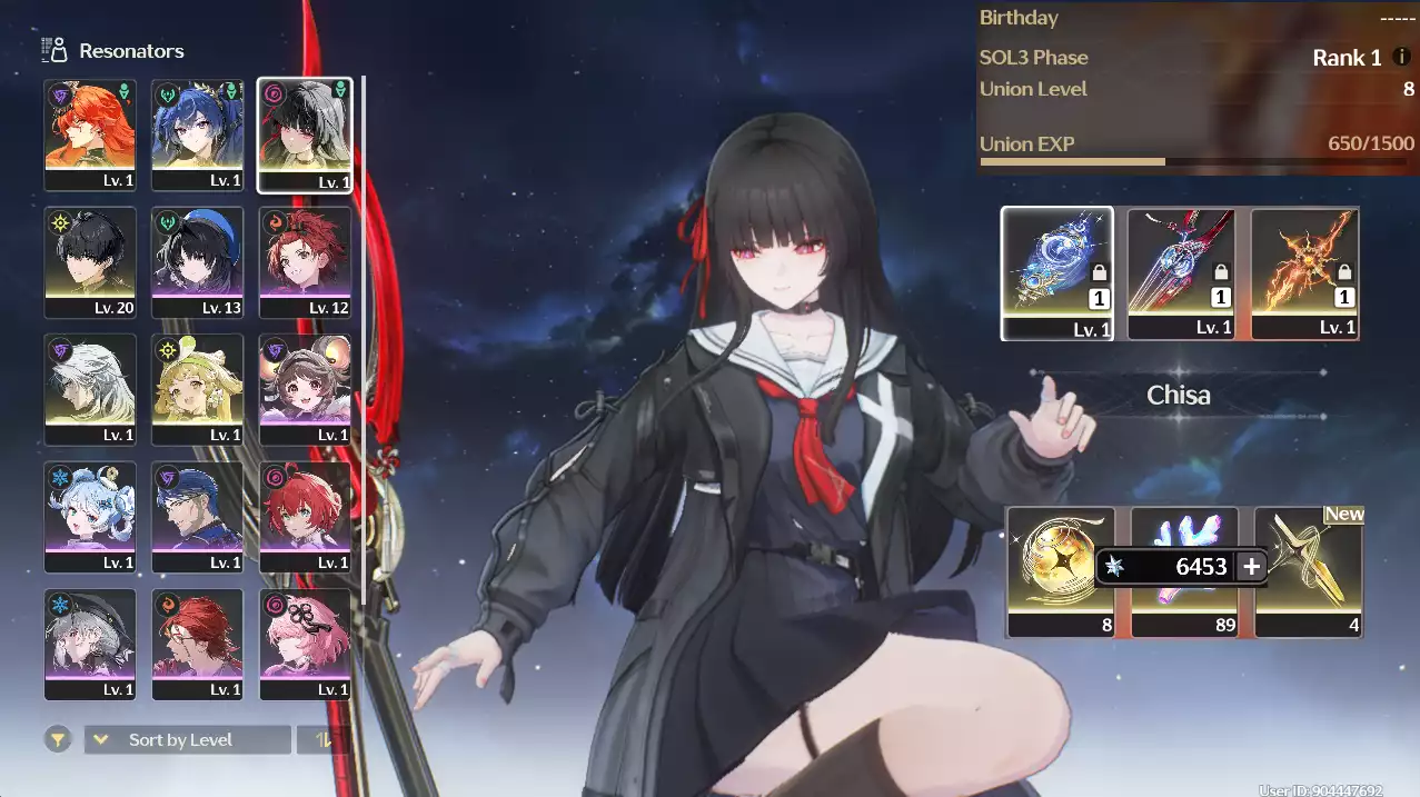 (SEA) UL8 Augusta Trấn + Iuno Trấn + Chisa Trấn + Verina RC1 + 63 vé(Zin Map, Zin Nhiệm Vụ)