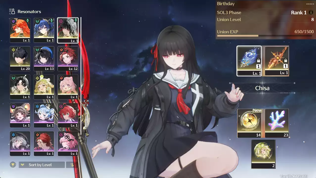 (SEA) UL8 Augusta Trấn + Iuno Trấn + Chisa + Verina RC2 + Encore + 16 vé(Zin Map, Zin Nhiệm Vụ)