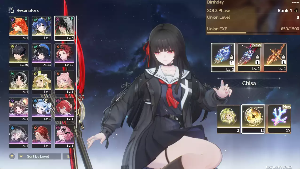 (SEA) UL8 Augusta Trấn + Iuno Trấn + Chisa Trấn + Verina RC2 + Encore + 15 vé + thẻ tháng 25 ngày(26/11)(Zin Map, Zin Nhiệm Vụ)