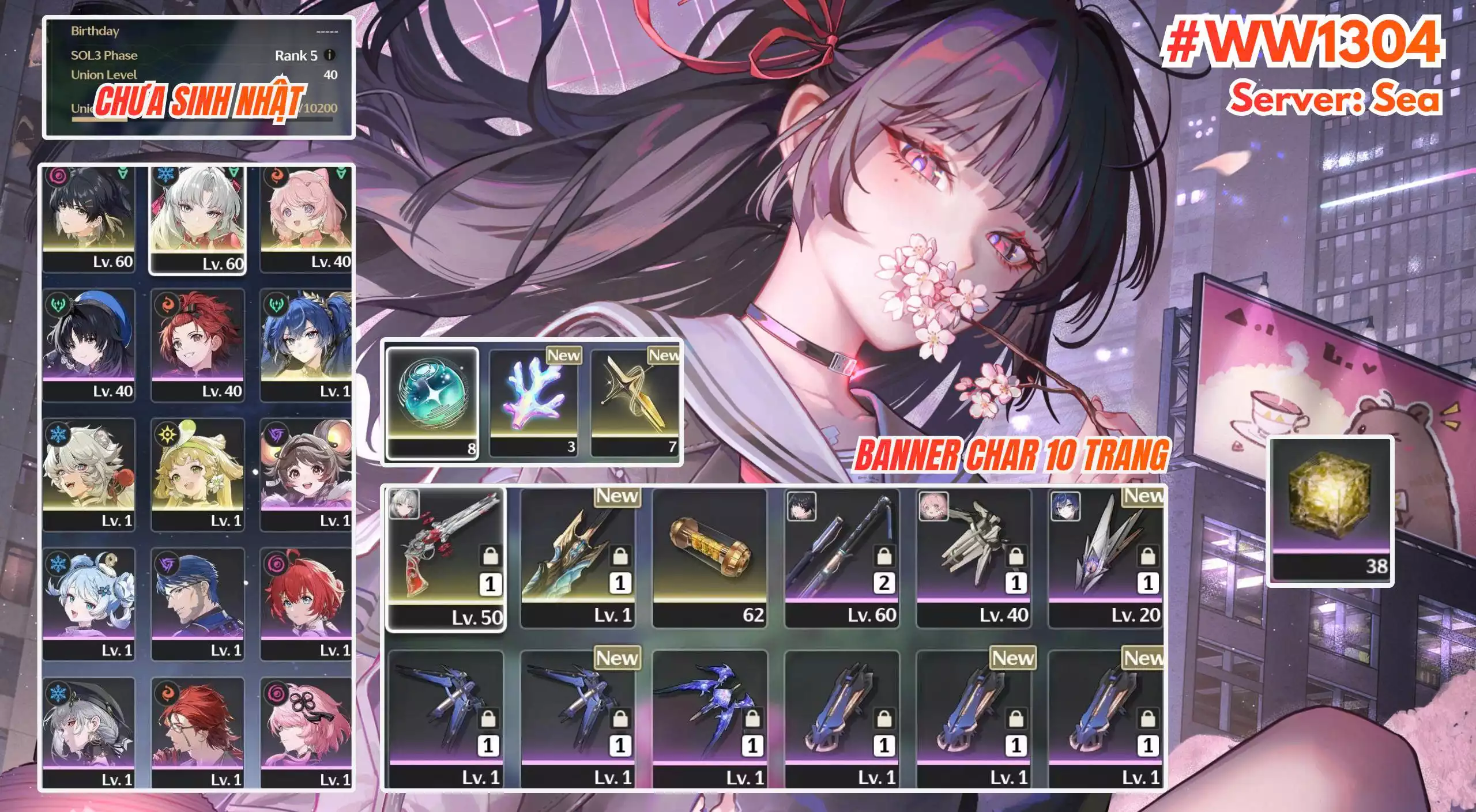 [ ACC VIP ] WW1304 CARLOTTA Trấn + Iuno