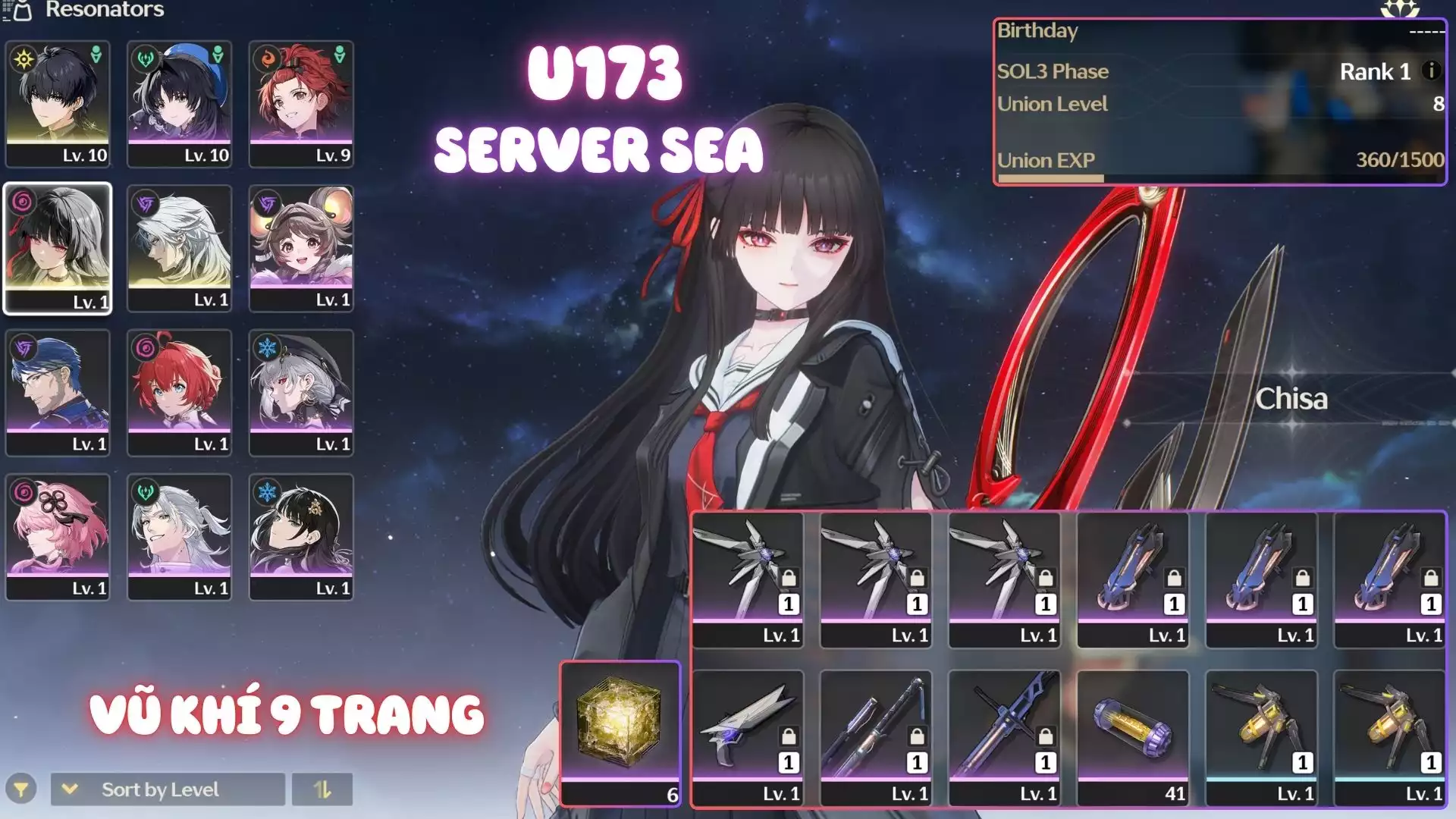 Acc Khởi Đầu Có Chisa