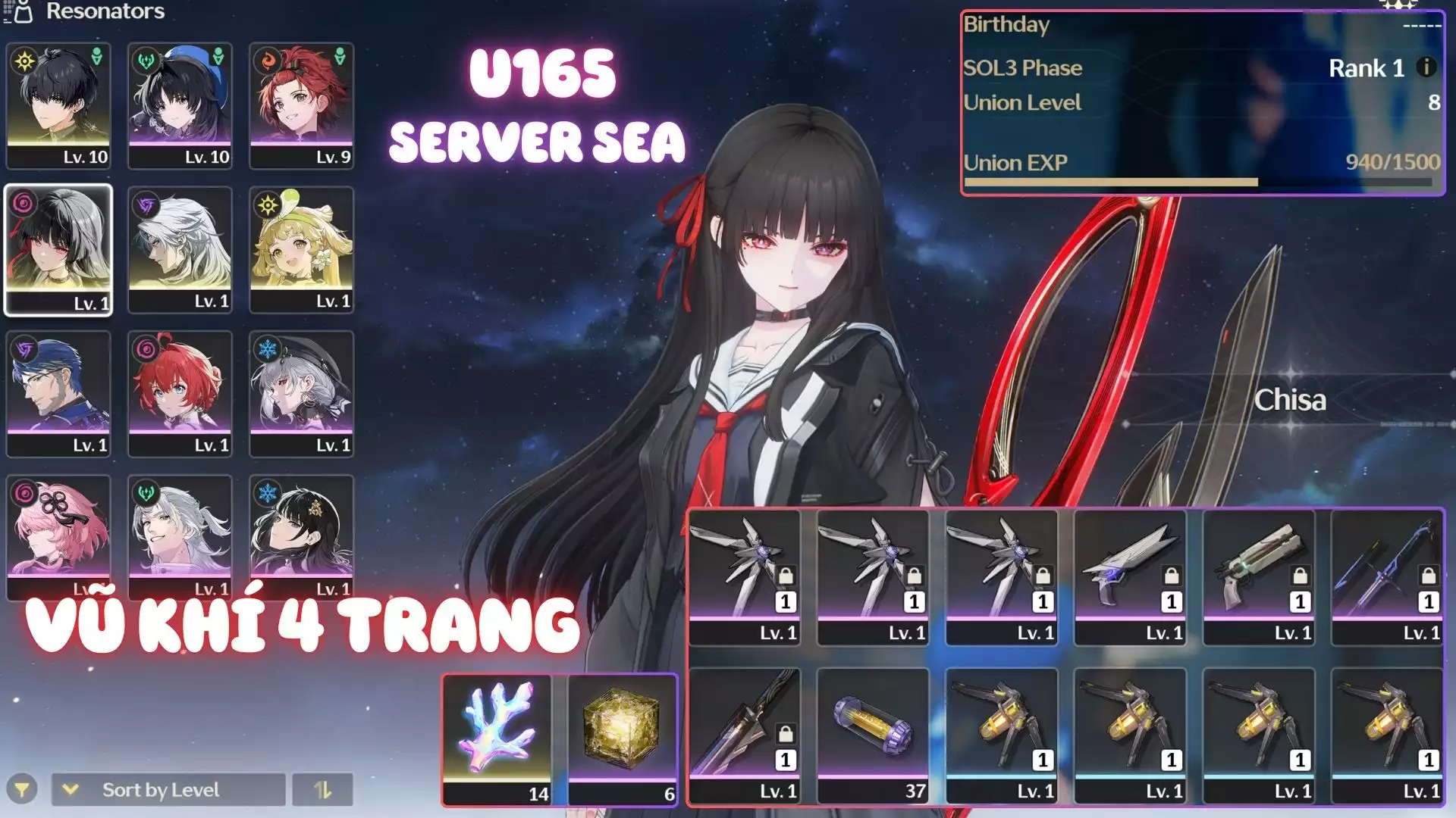 Acc Khởi Đầu Có Chisa