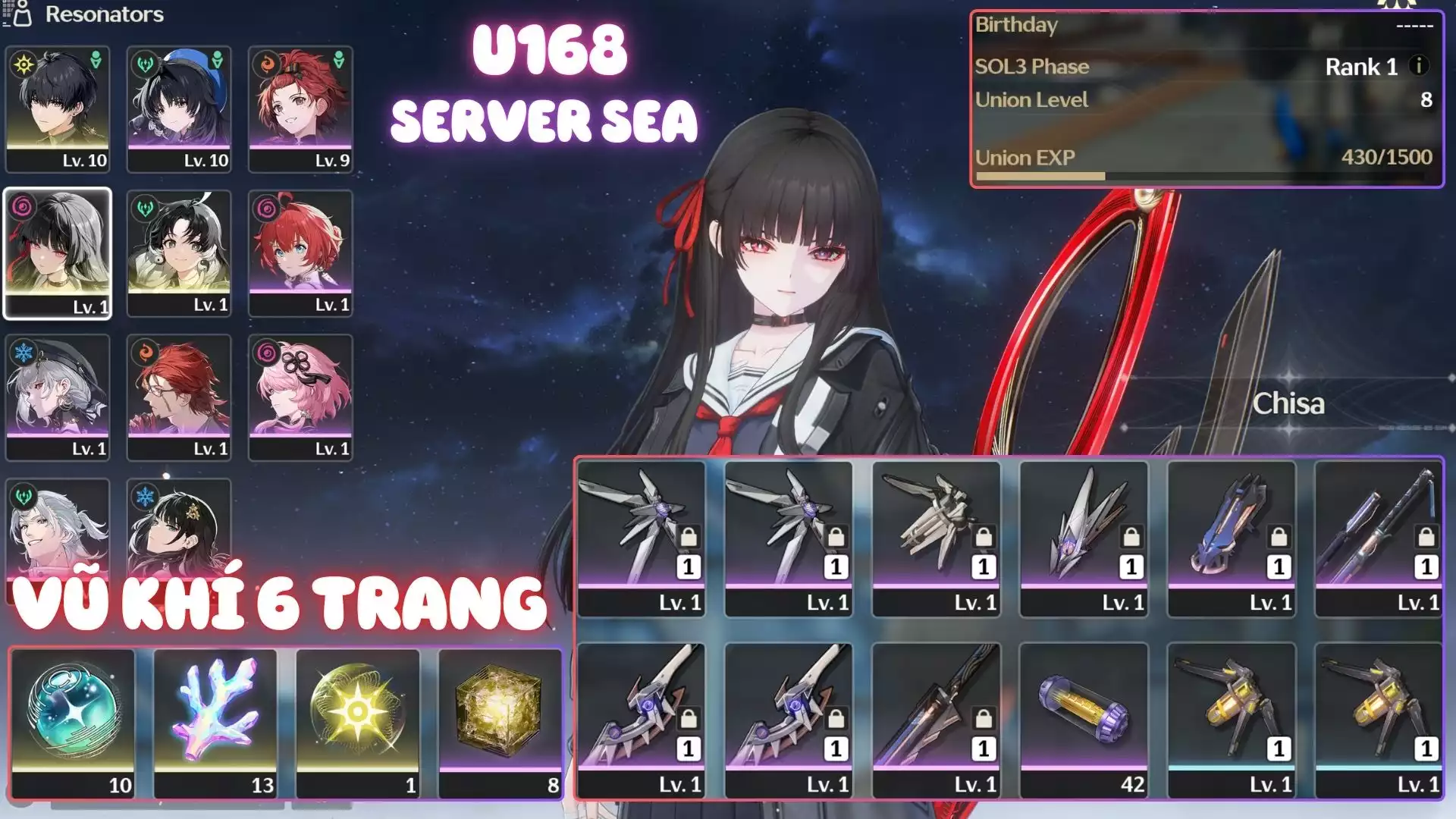 Acc Khởi Đầu Có Chisa