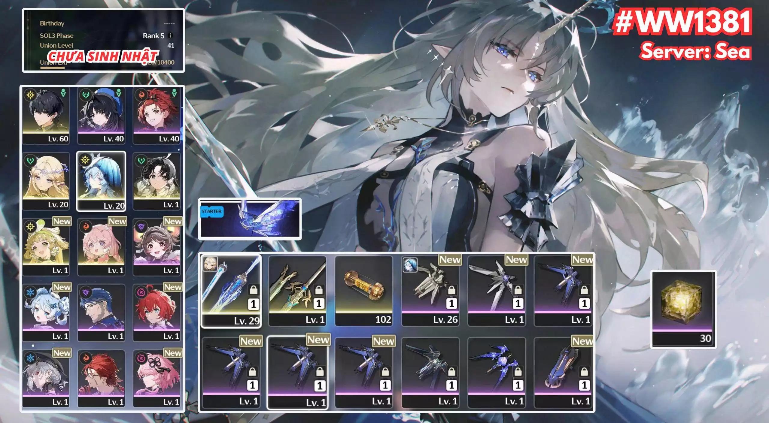 [ ACC VIP ] WW1381 Shoe + CARTETHYIA R0A1 Có bảo hiểm