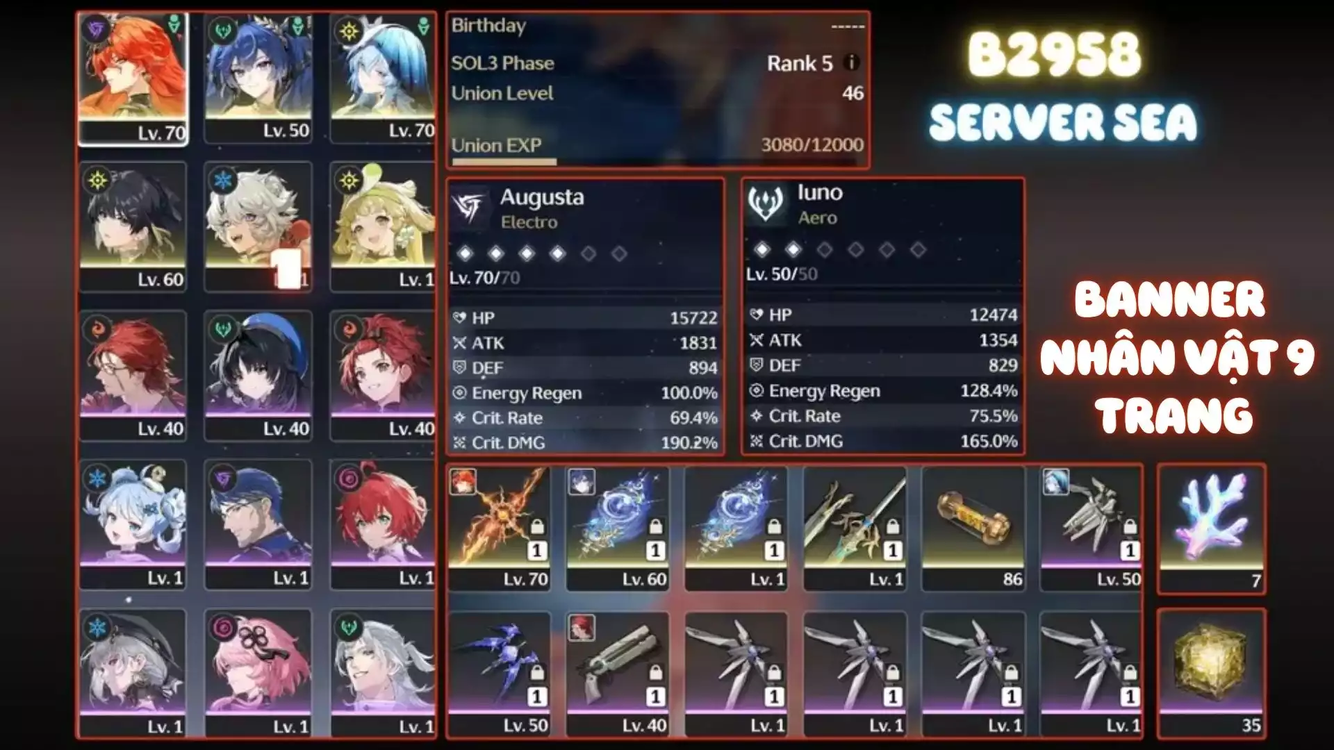 Augusta Trấn, Iuno Trấn, Shore