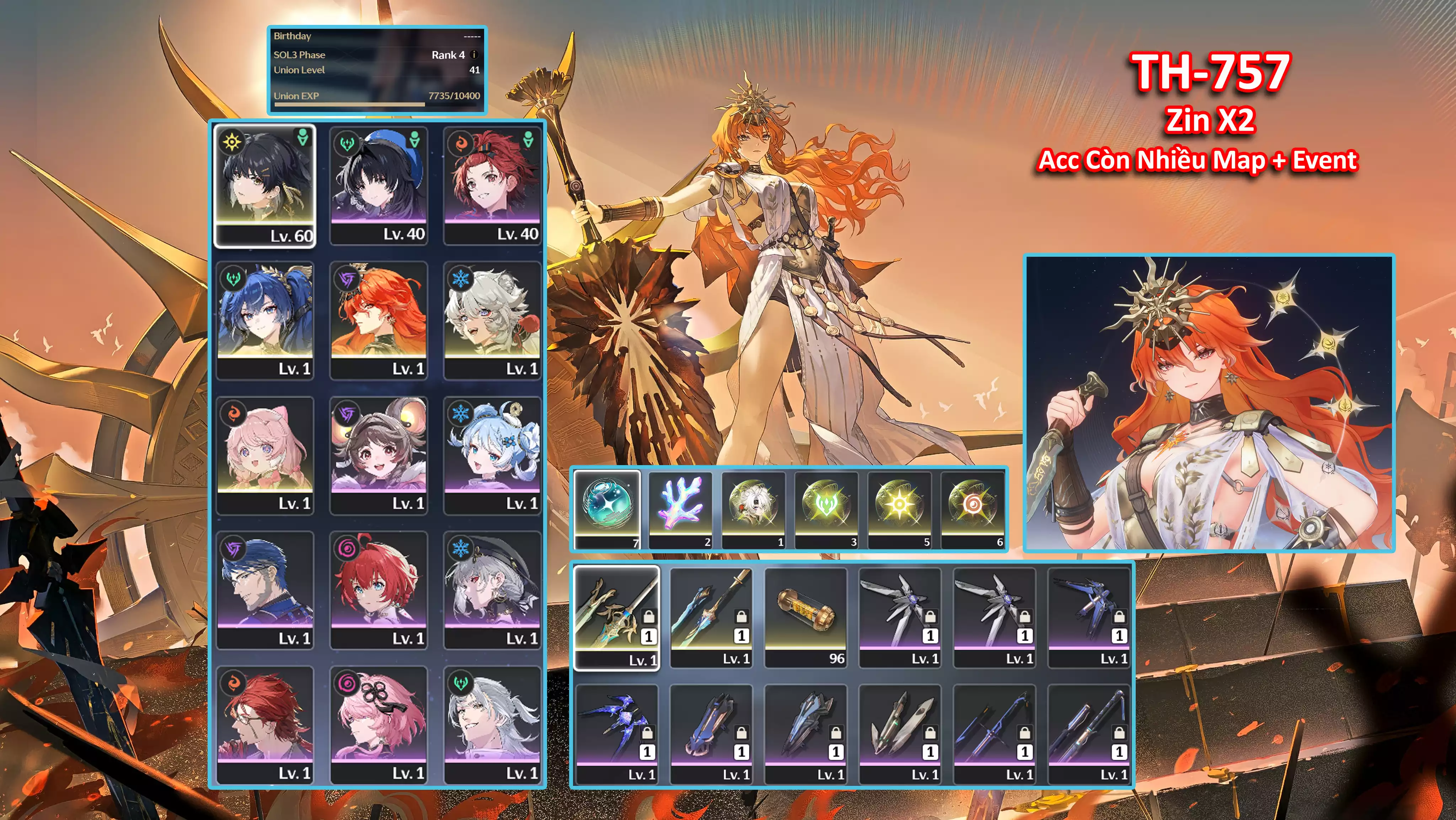 [Siêu Phẩm ] TH-757 Augusta C3 + Iuno + Còn nhiều map Event cho ae banner sau cày C6 + Trấn + Còn 2x roll vàng