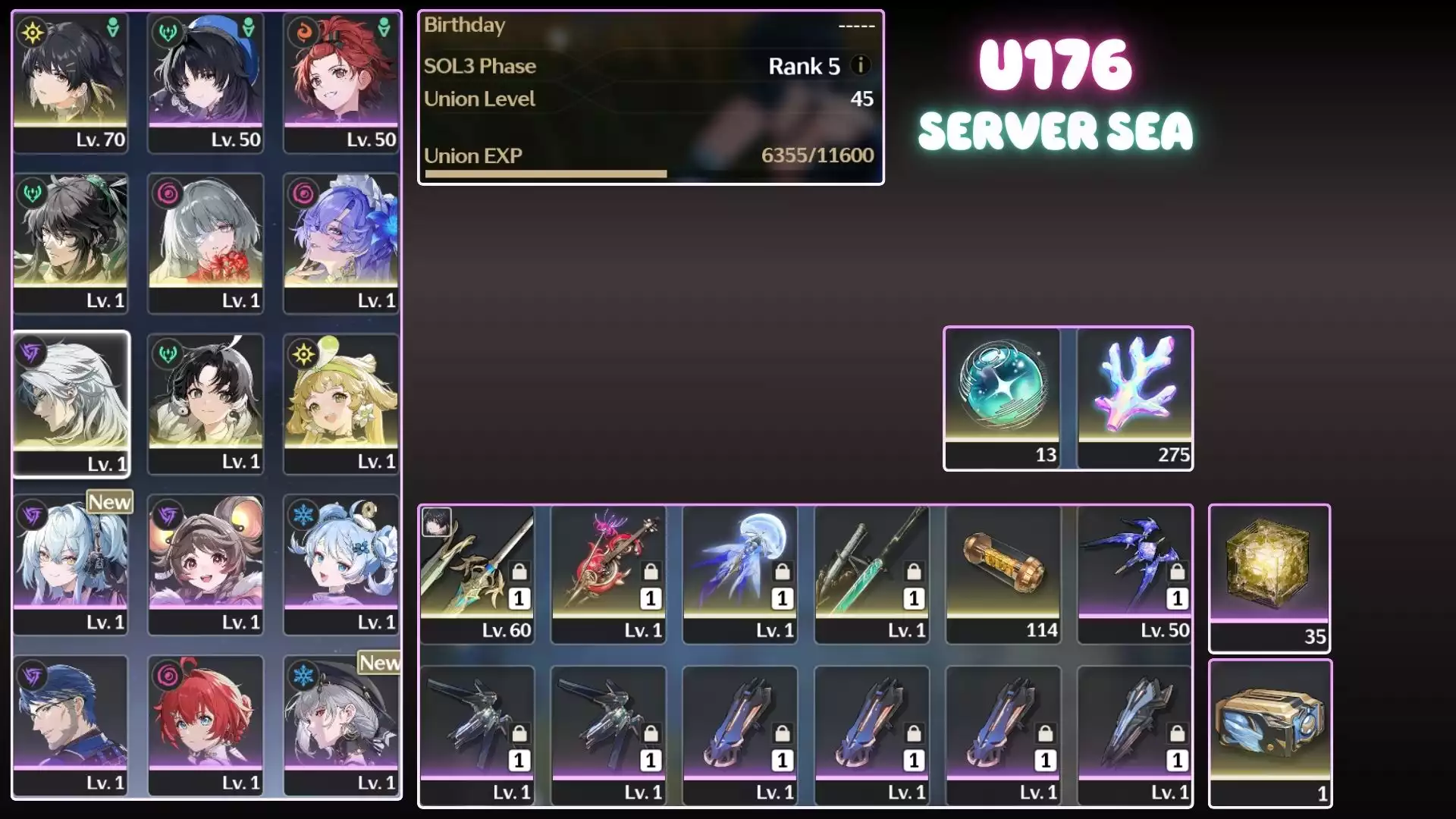 Full Team Siêu Mạnh Của Phrolova ( Dư  275 San Hô )