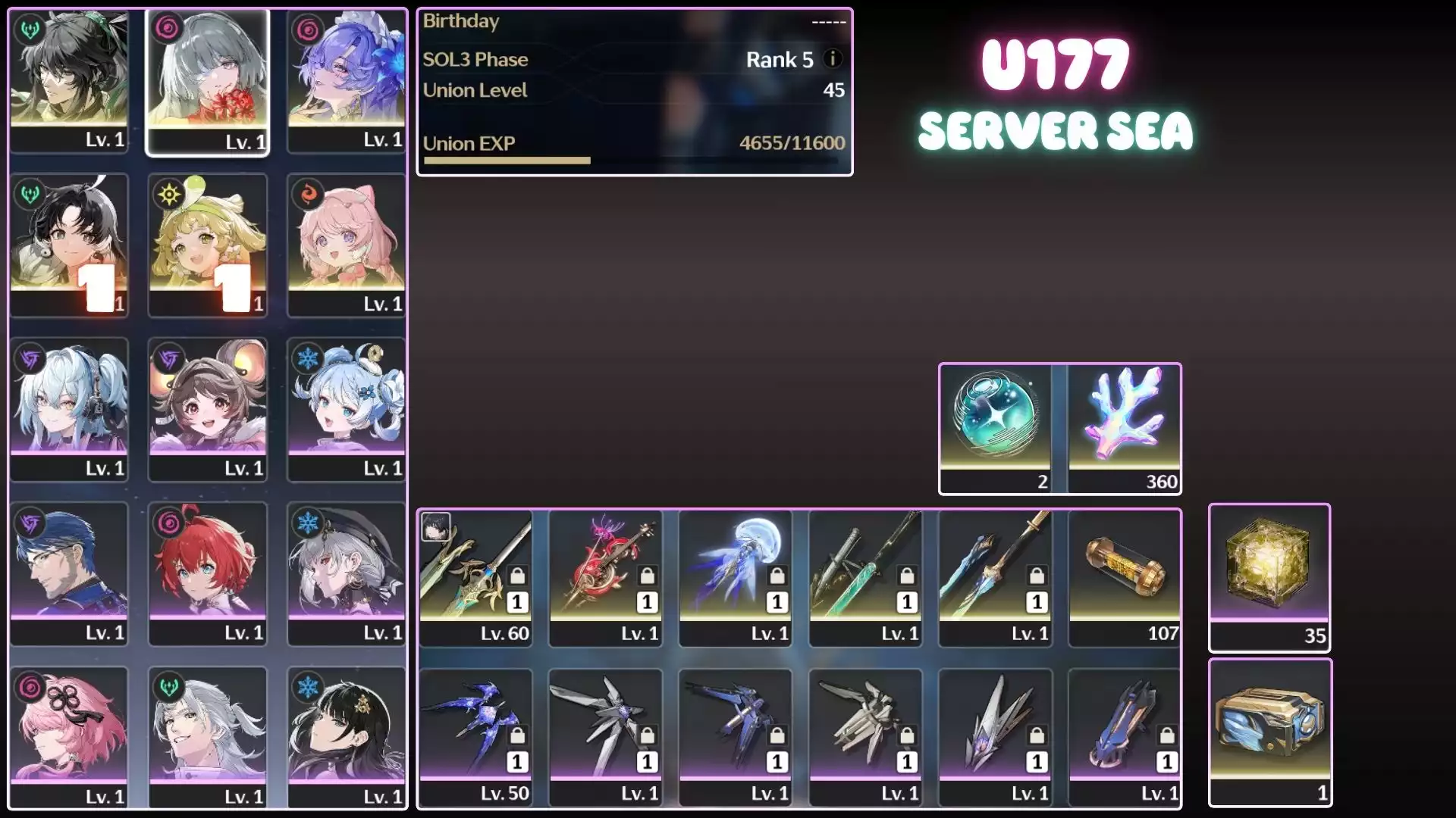 Full Team Siêu Mạnh Của Phrolova ( Dư Vừa Đủ 360 San Hô )