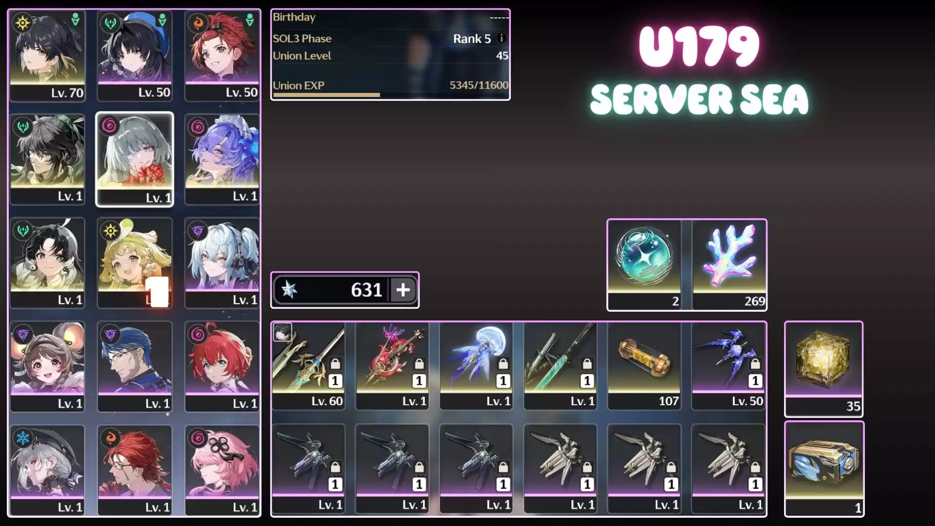 Full Team Siêu Mạnh Của Phrolova ( Dư 269 San Hô )