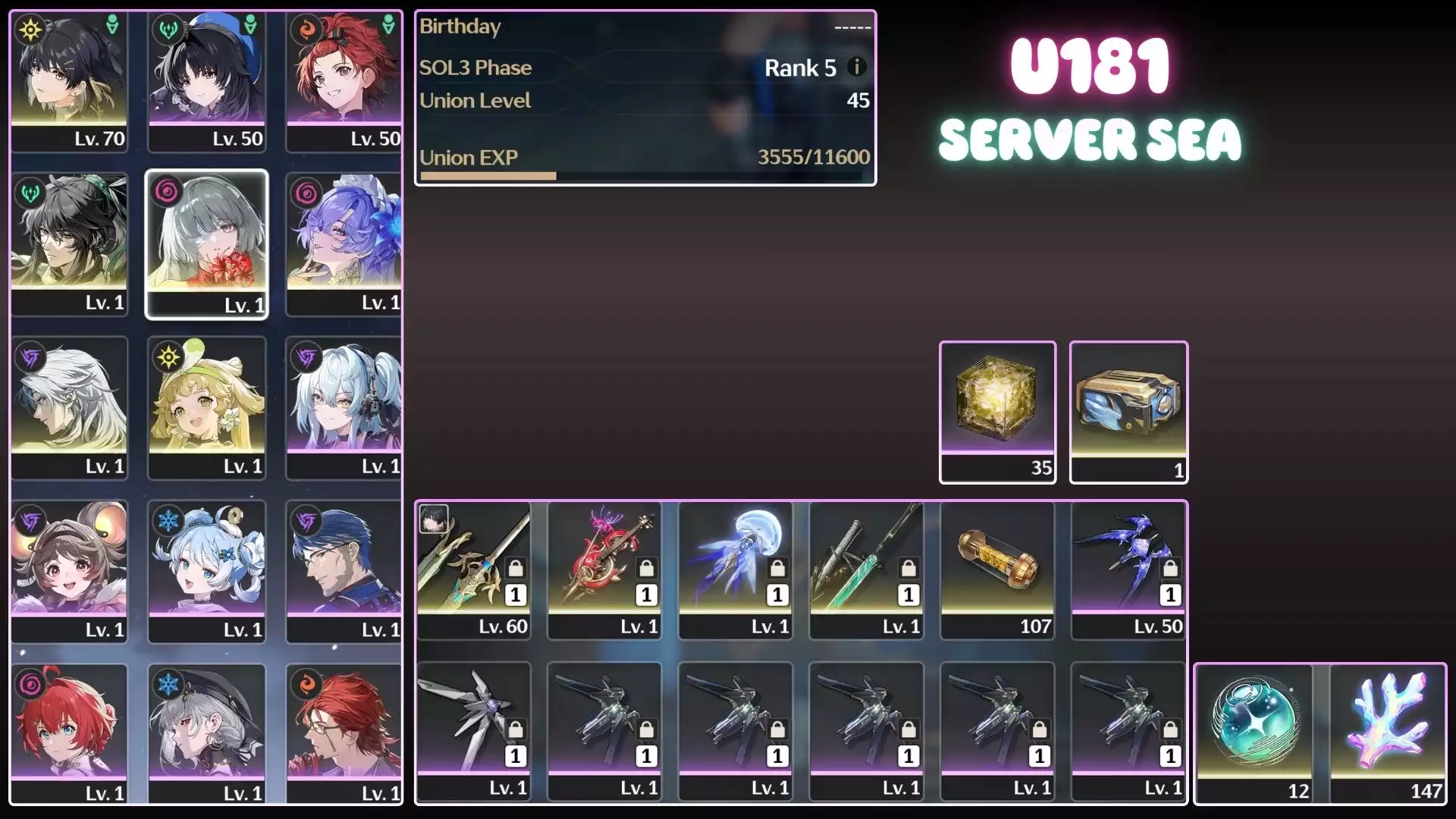 Full Team Siêu Mạnh Của Phrolova ( Dư San Hô )