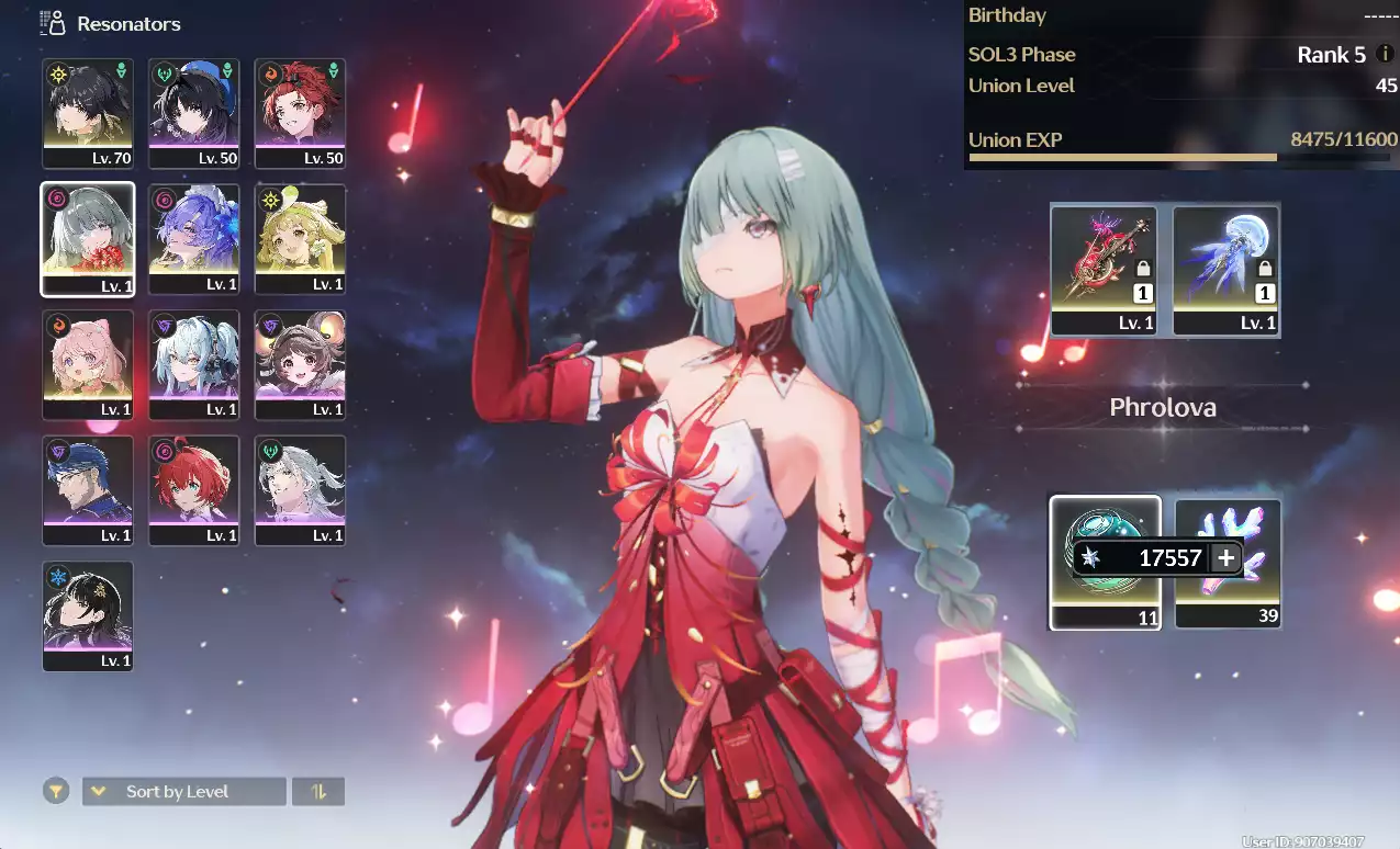 (SEA) UL45 Phrolova Trấn + Cantarella Trấn + 110 Roll + Verina + Encore