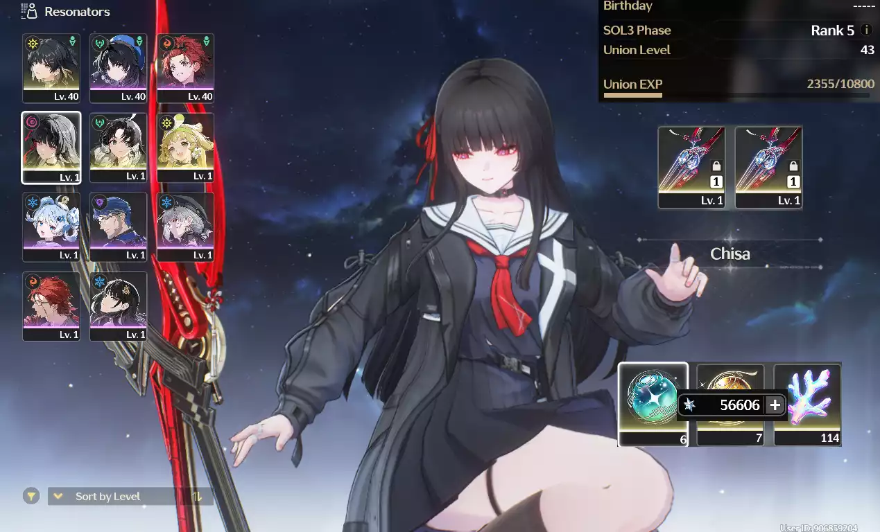 (SEA) UL45 Chisa Trấn R2 + Verina + 360 vé + 114 san hô