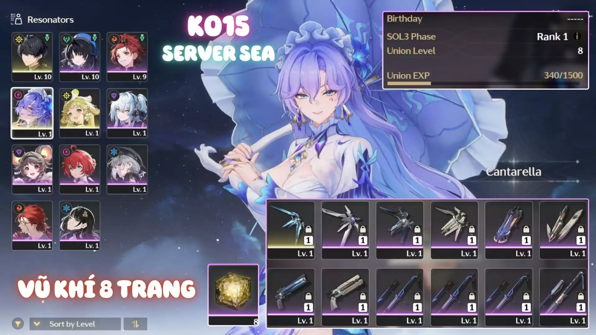 Cantarela Khởi Đầu