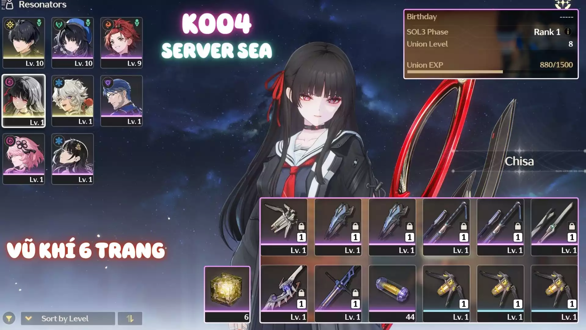 Chisa UL8 Khởi Đầu