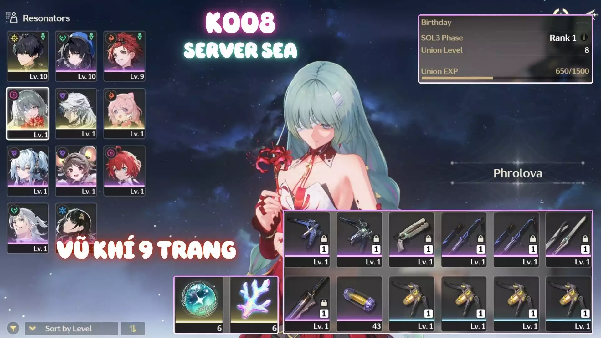 Acc Khởi Đầu Có Phrolova