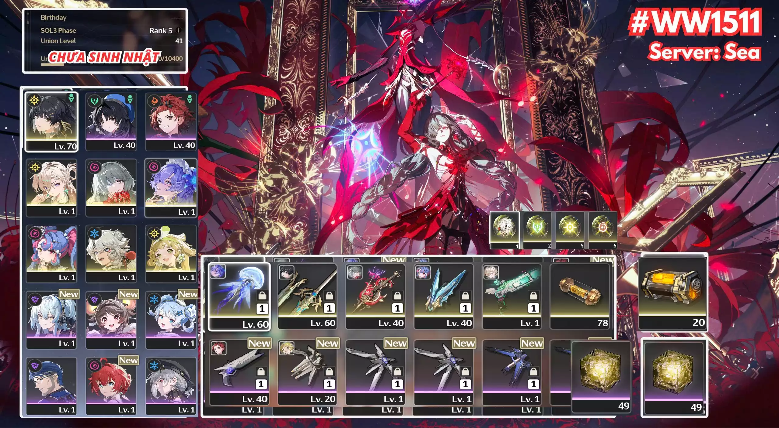 [ ACC VIP ] WW1511 Phrolova R0A1 + ROCCI + Canta R0A1 + Lynae R0A1