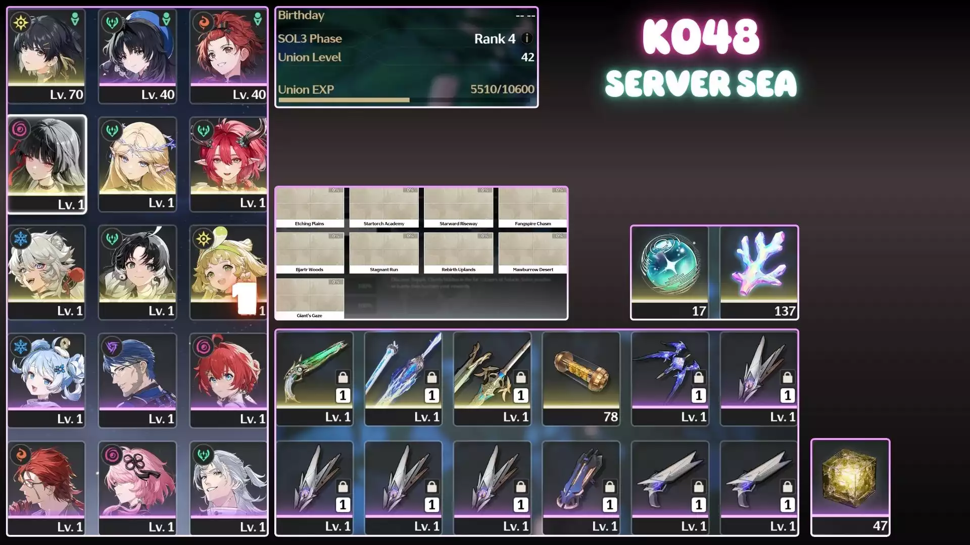 Cartethyia Trấn, Ciaccona Trấn, Chisa