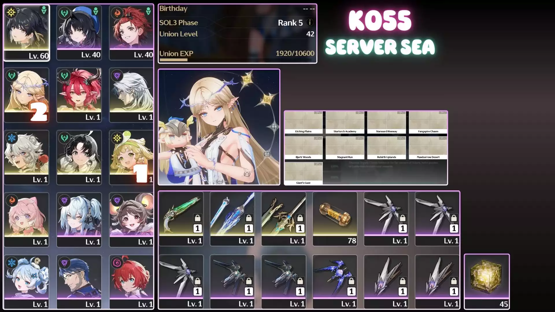 Cartethyia Rc2s1, Ciaccona Trấn