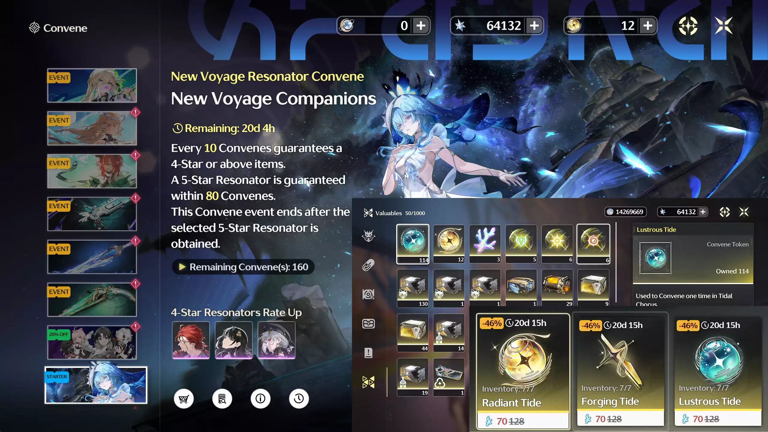 (SEA) ACC REROLL VUÝP: ~64k Astrite+ 0-10 Vàng + 0-10 Vũ khí + ~100 thường + Banner Tân thủ