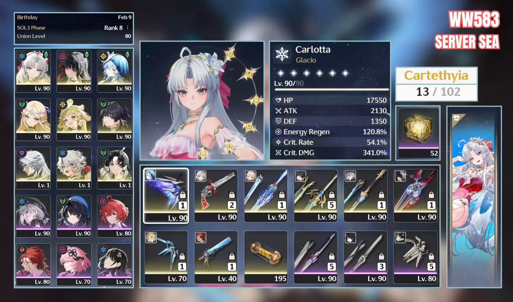 Carlotta RC6S1 SKIN Cartethyia trấn Shore trấn Chisa trấn