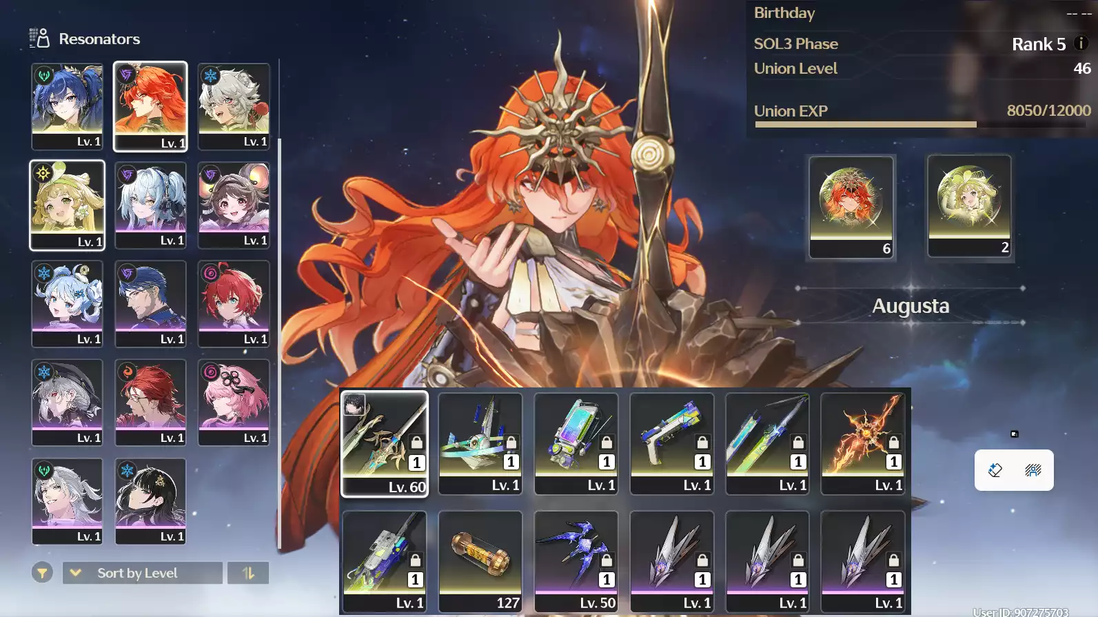 (SEA) UL45 Augusta RC6 Trấn + Iuno + Verina RC2