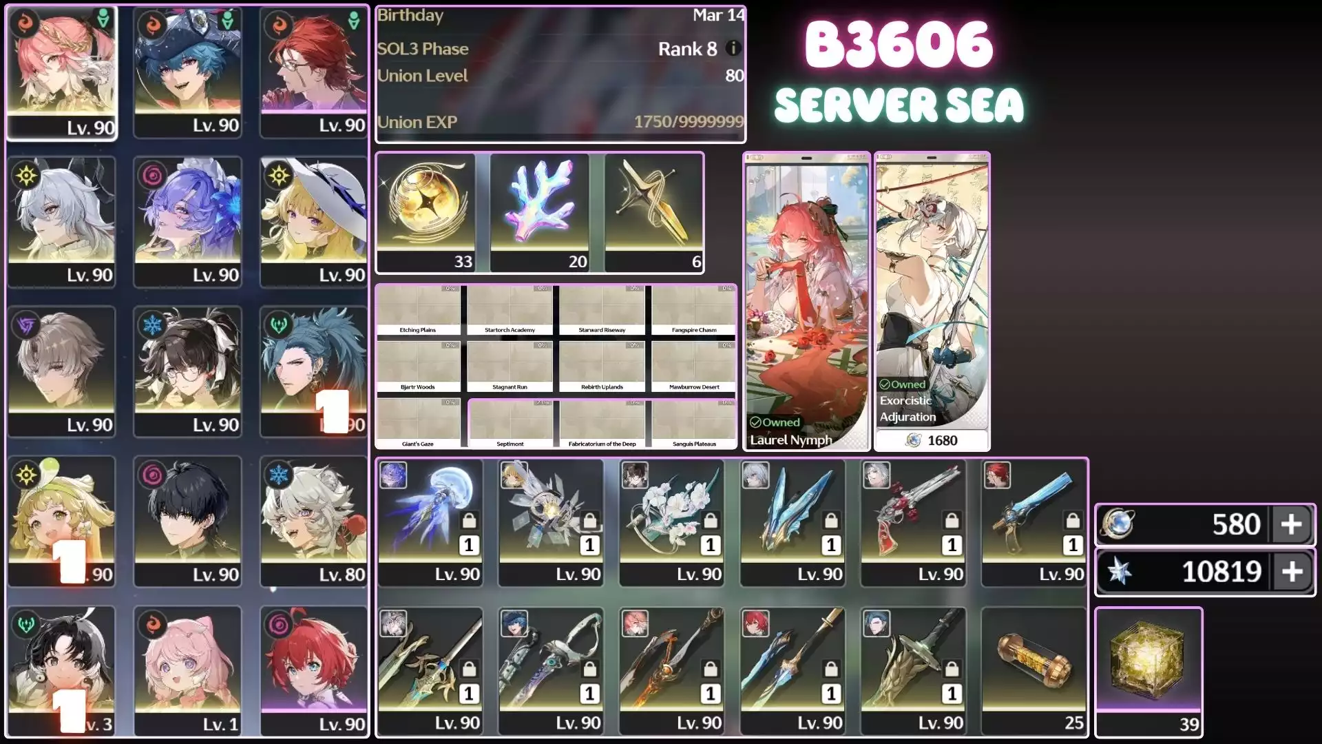 Acc Vip Skin Changli ( Dư 10k Đá )