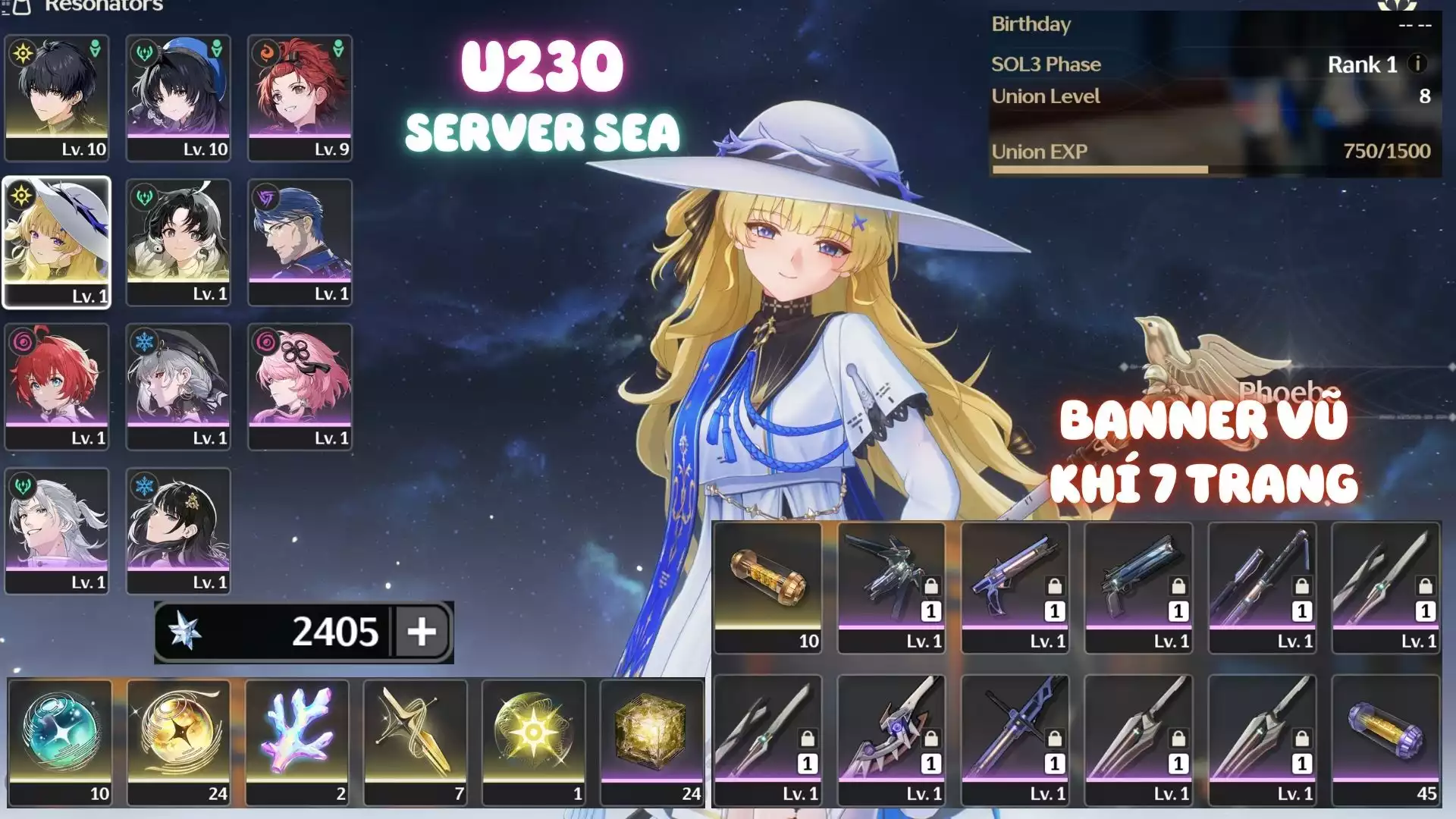 Khởi Đầu Có Phoebe ( Dư Đá + roll)