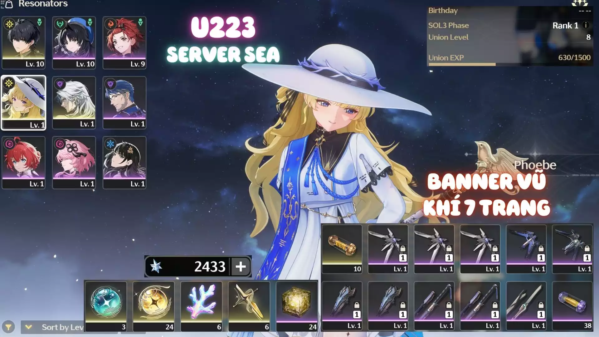 Khởi Đầu Có Phoebe ( Dư Đá + roll)