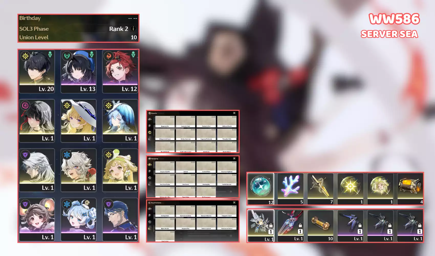 Siêu phẩm UL thấp Chisa trấn Phoebe trấn Shore lệch nv 23 lượt, banner vũ khí 37 lượt