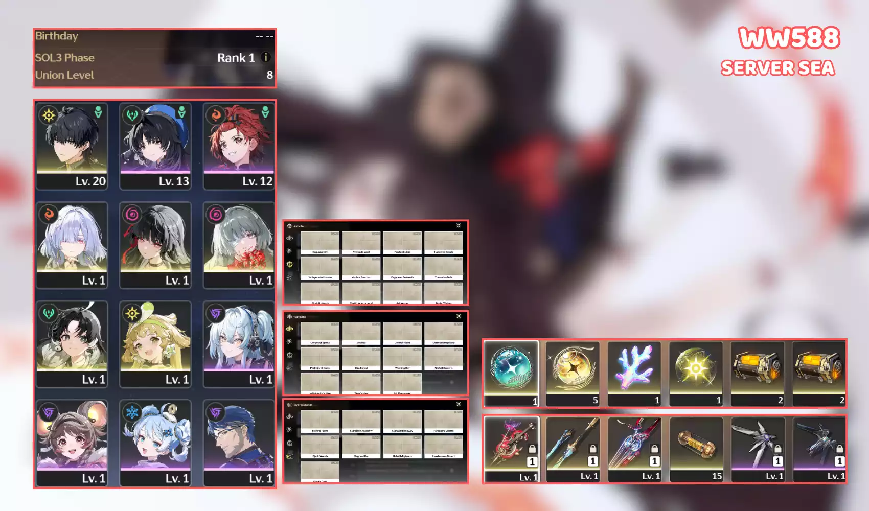 Siêu phẩm UL thấp Chisa trấn Phrolova trấn Mornye kiếm 5s banner vũ khí 32 lượt