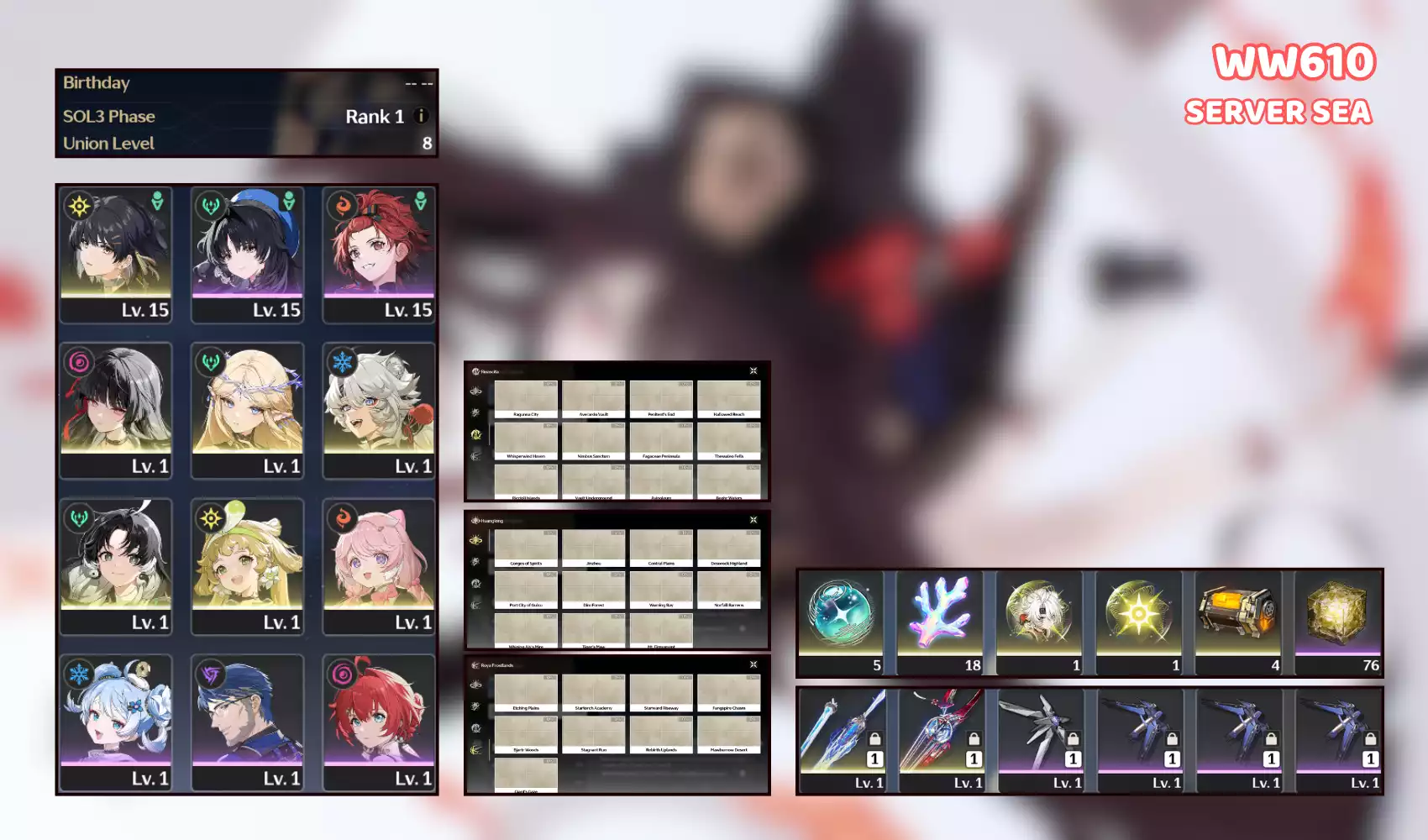 Siêu phẩm UL thấp Cartethyia trấn Chisa trấn banner nhân vật đã quay hơn 45 lượt