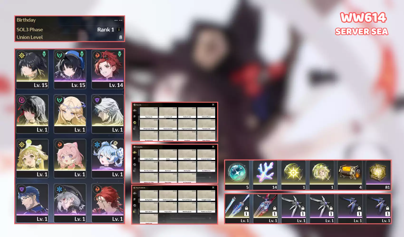 Siêu phẩm UL thấp Cartethyia trấn Chisa trấnnhân vật đã quay hơn 25 lượt