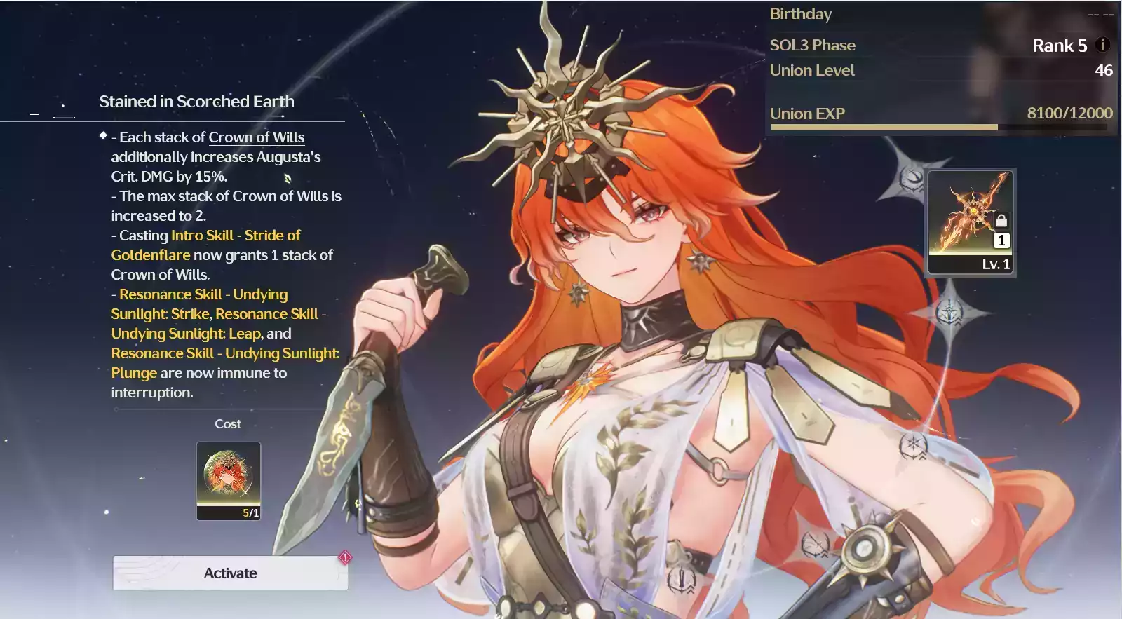 (SEA) UL45 Augusta RC5 Trấn