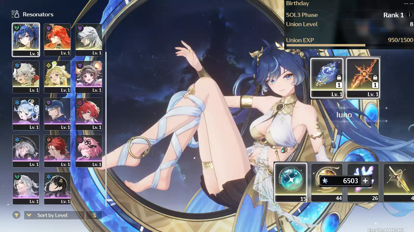 (SEA) UL8 Augusta Trấn + Iuno Trấn + 90 vé Limit + Verina