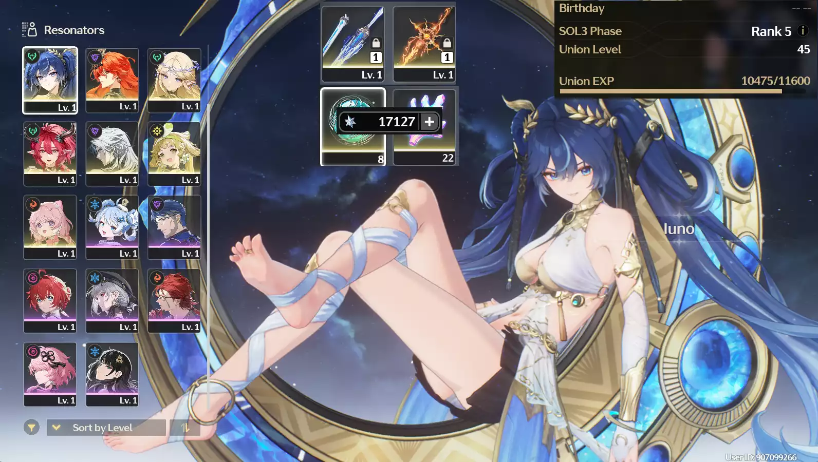 (SEA) UL45 Cartethyia Trấn + Ciaccona + Augusta Trấn + Iuno + 110 Vé limit + Verina + Encore